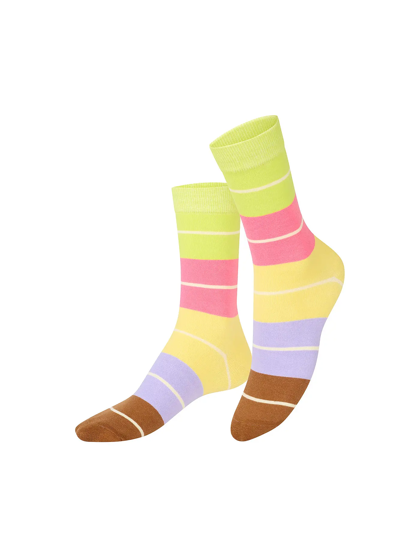 EAT MY SOCKS | Socken 36-45 BON MACARON lilagelbruen | 